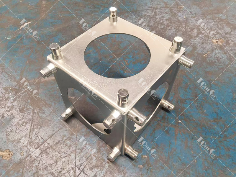 3 Way Square Truss Junction Block with 3 Way 12 Half Conical Couplers for UIPM Truss Structure