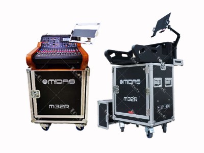 Flip flight case for MIDAS M32R with doghouse 15cm depth