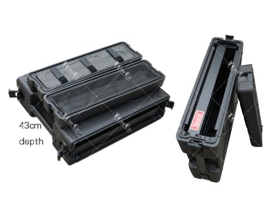 2U 19″ PE Audio Power Amplifier Rackmount Flight Case for Wireless Microphone