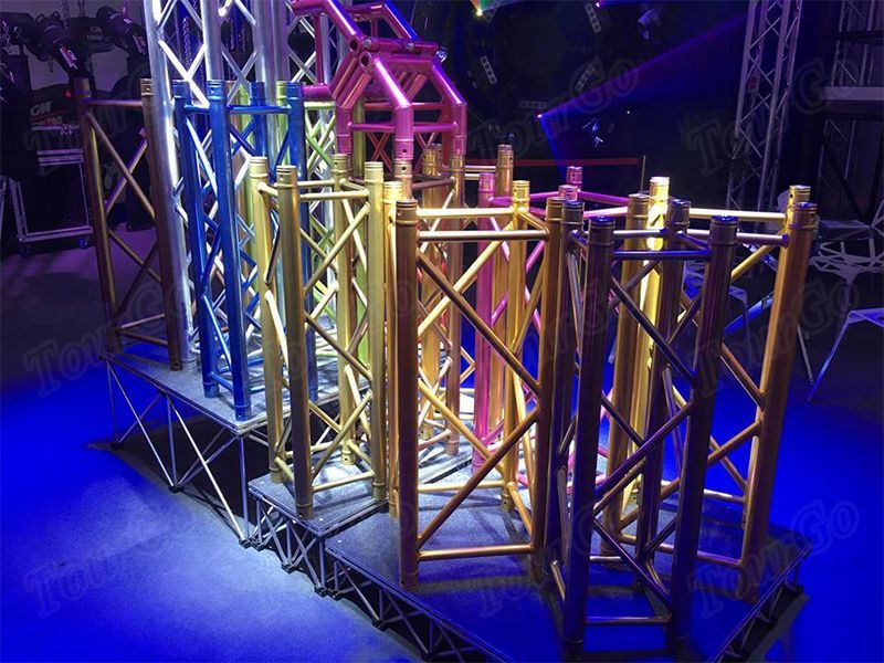 Tourgo Aluminum Colorful Spigot Truss Exhibition Truss Wedding Truss