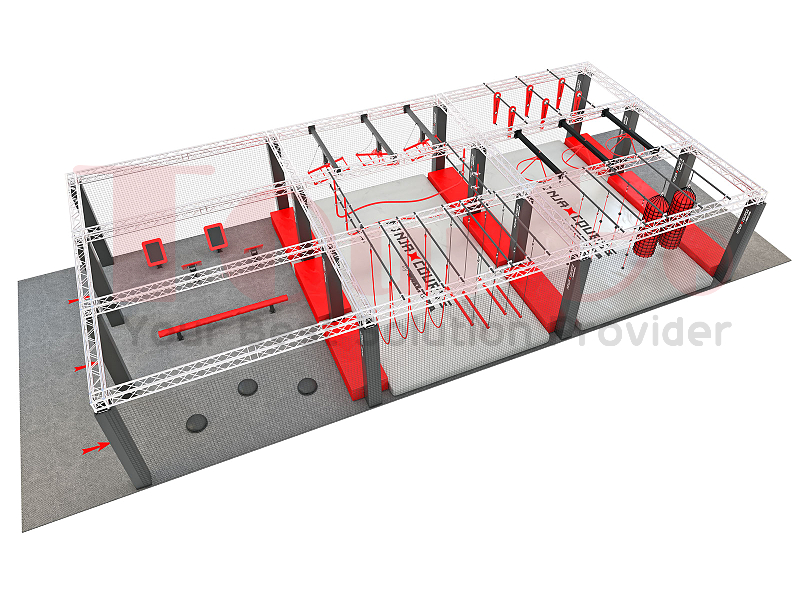 Ninja Warrior Obstacle Courses Aluminium Structure Frame