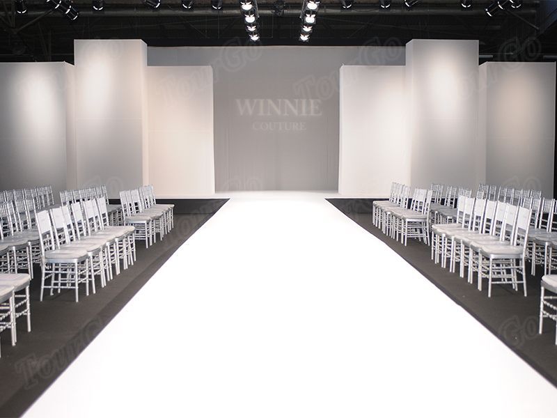 TourGo 12m x 2m Fashion Runway with a 6m x 2m T Section for Indoor Event Performance