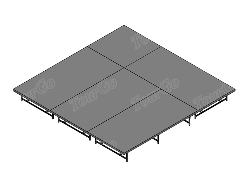 12′x12′ Stage System, 16″-24″ High