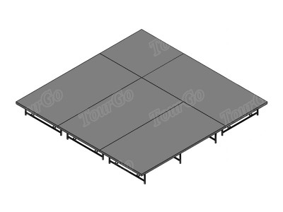 12′x12′ Stage System, 24″-32″ High