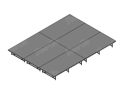 12′x16′ Stage System, 16″-24″ High