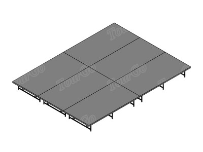 12′x16′ Stage System, 24″-32″ High