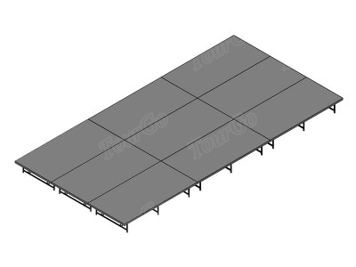 12′x24′ Stage System, 16″-24″ High