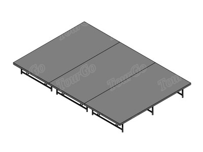 12′x8′ Stage System, 16″-24″ High