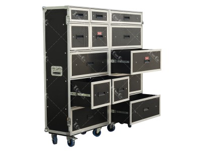 Thirteen Drawer Workbox Tour Flight Road case Aluminum Tool Box Road Flight case with Drawers Flight case Roller Drawer