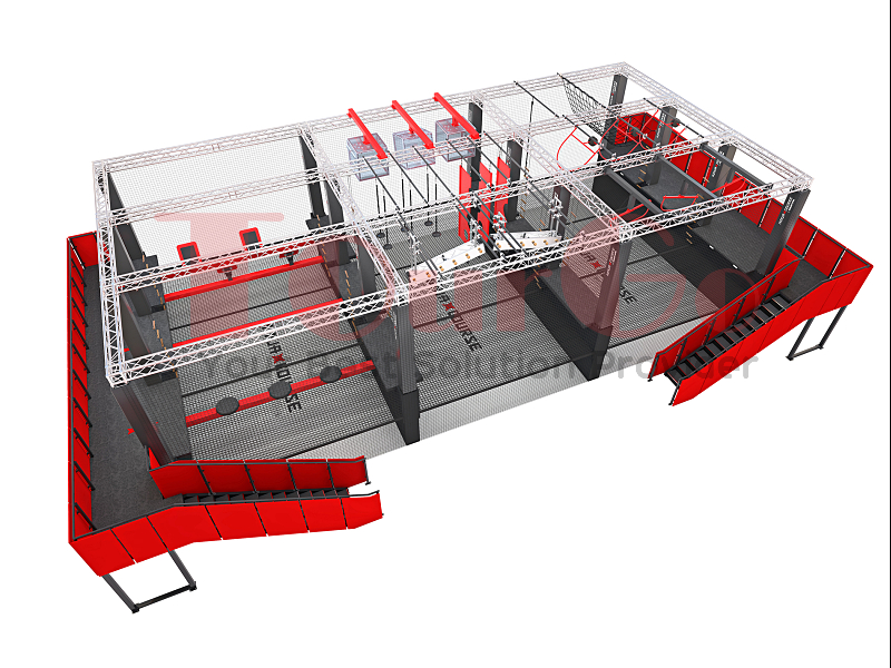 Ninja Course Aluminium Structure With Net