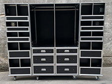TourGo Custom Indoor Outdoor Trunk Double Door Design Portable Movement WARDROBE Flight Case