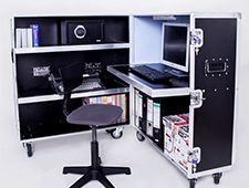 Mobile Black Start-up Box Office Flight Case
