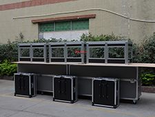 Portable Conference Equipment Simultaneous Black Tabletop Interpretation Booth