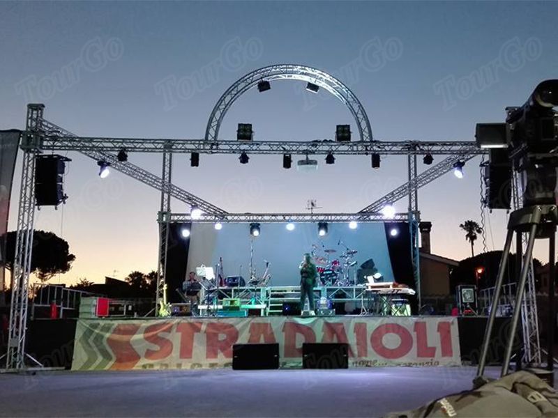 Tourgo Used Aluminum Small Stage Lighting Truss for Concert