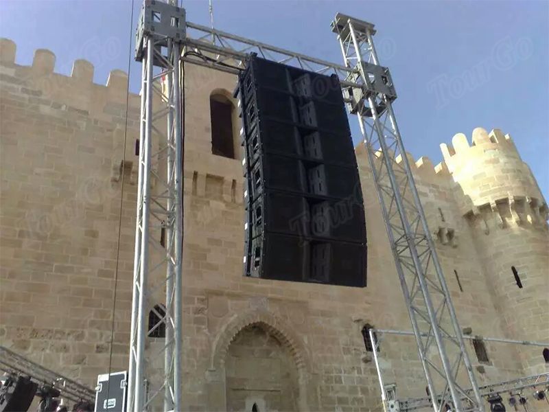 TourGo Aluminum line array speaker truss / speaker truss tower / speaker lift truss