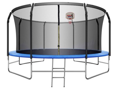 14′ Round Backyard Trampoline with Safety Enclosure