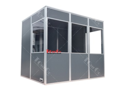Indoor Conference Portable 3-Person Interpreter Booth Cabin W/ Flight Case Packed