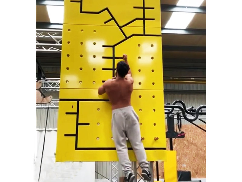 Ninja Warrior gym climbing obstacle peg board maze wall