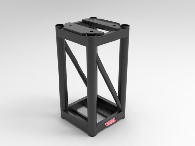 2ft Segment  12″ Tomcat Truss | Thomas Truss / Bolt Black Bolted 12 Inch Professional Box Truss | 3mm Wall – Black Finish