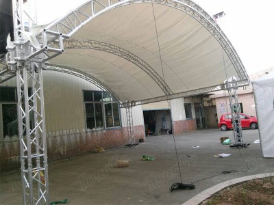 Tourgo Aluminum Spigot Truss Curved Roof Truss Design for stage Performance