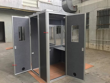 Simultaneous Single Person Interpreter Booth with 2 Doors: W1200xD1600xH2000mm