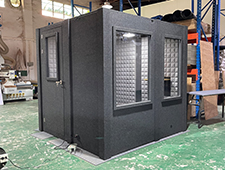 Soundproof Recording Booth Phone Booth Live Broadcasting Booths with Big Side Wall Window