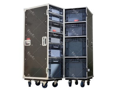 10 Drawer Clamshell Work Box Tool Flight case