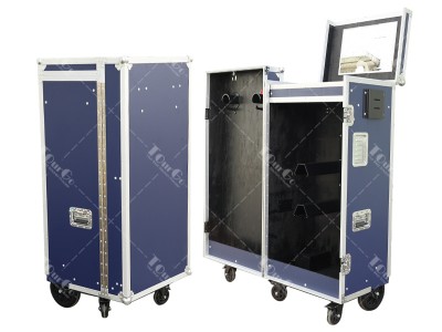 Custom Color Small Equestrian Double Saddle Tack Locker Flight Case