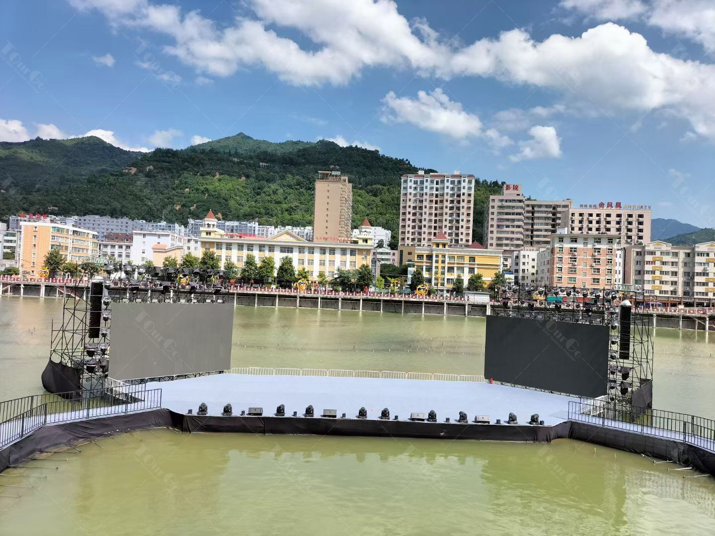 Stage Lighting Background LED Layer Truss