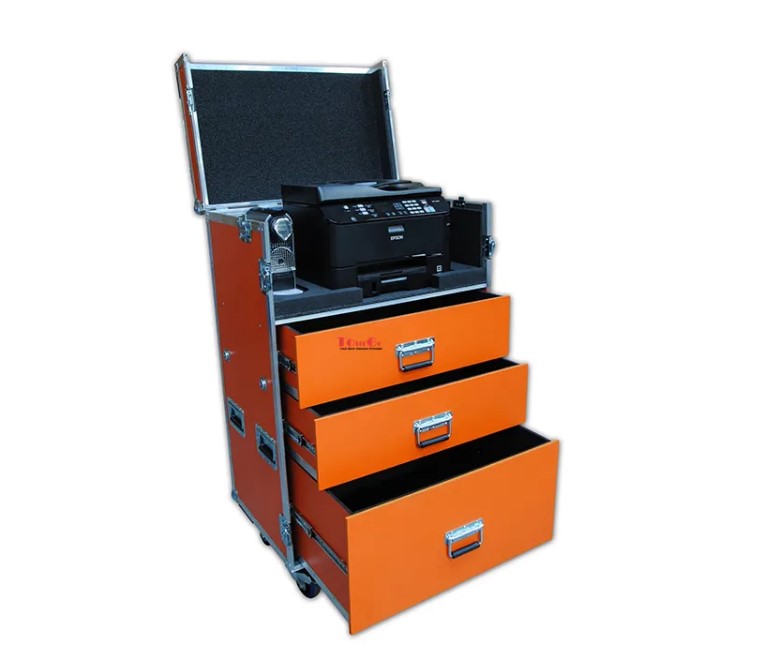 Custom Production Flight Case for Printer, Router and Nespresso Machine Storage