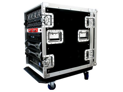 14U Amp Rack Cases – 18inch body depth with wheels