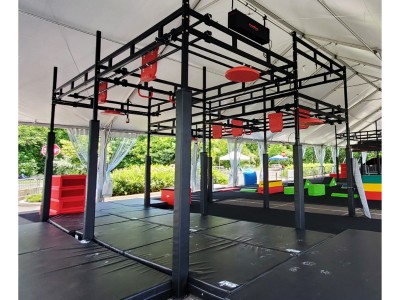 Custom American Adventure Park obstacle gym Ninja Warrior Obstacle Course equipment