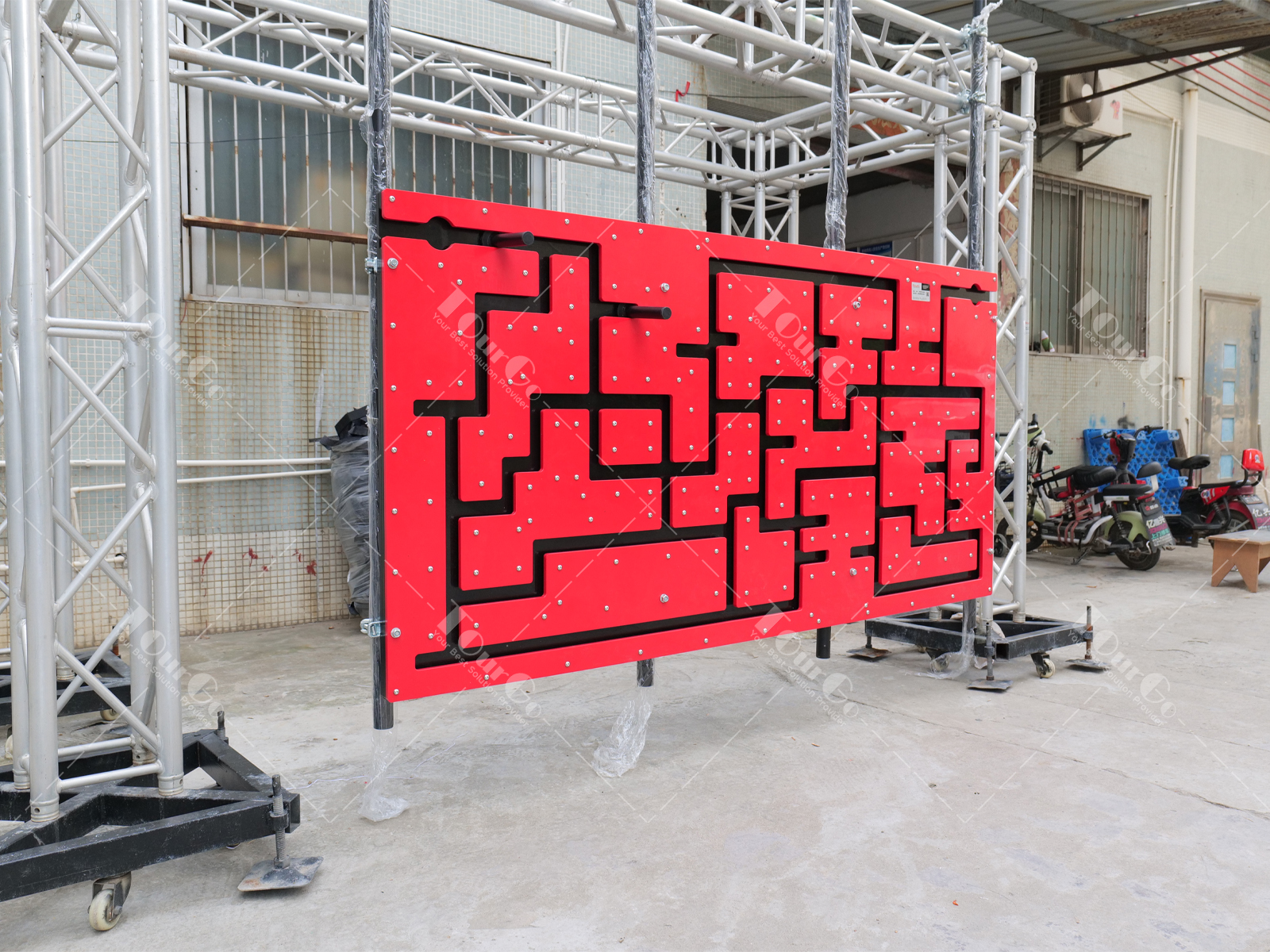 15ninja warrior peg board maze climbing