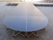 Intellistage Outdoor Aluminum Portable Runway Catwalk Fashion Show Stage
