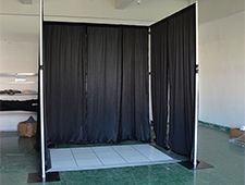 TourGo U-shaped Wedding Ceiling Drapes Pipe Drape Kits