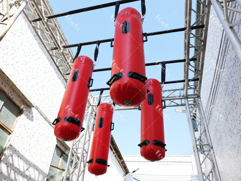 Air Bounce Ninja Obstacles Air Punching Bags