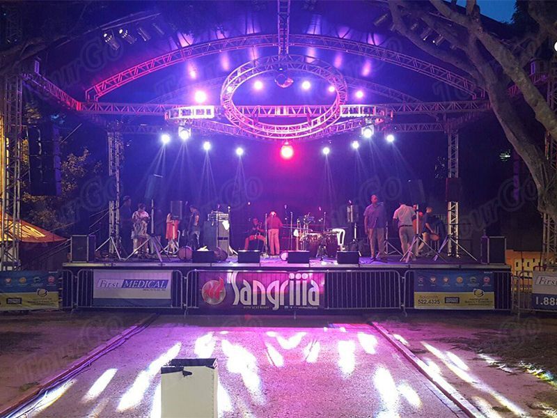 Tourgo Aluminum Wedding Outdoor Event Lighting Global DJ Aluminum Stage Spigot Concert Truss