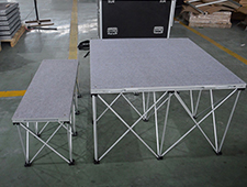 Grey Carpet Indoor Event Lighting Modular Stage for Sale