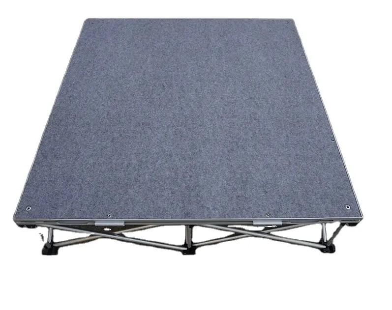 Grey Carpet Lighting Modular Stage for Indoor Event
