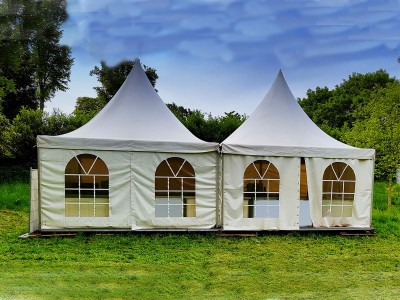 White Outdoor Commercial Heavy Duty Aluminum Frame Pvc high point Pinnacle Tent for garden party