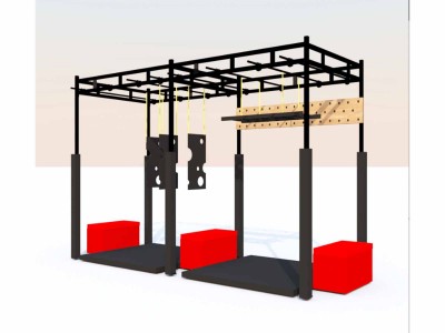 Ninja Warrior Course fitness sports ninja steel frame Amusement Commercial Trampoline Park for sales