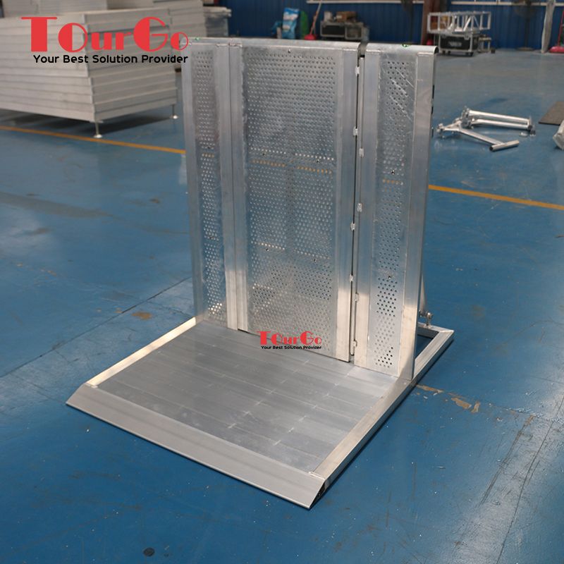 aluminum mojo barrier portable stage barricade