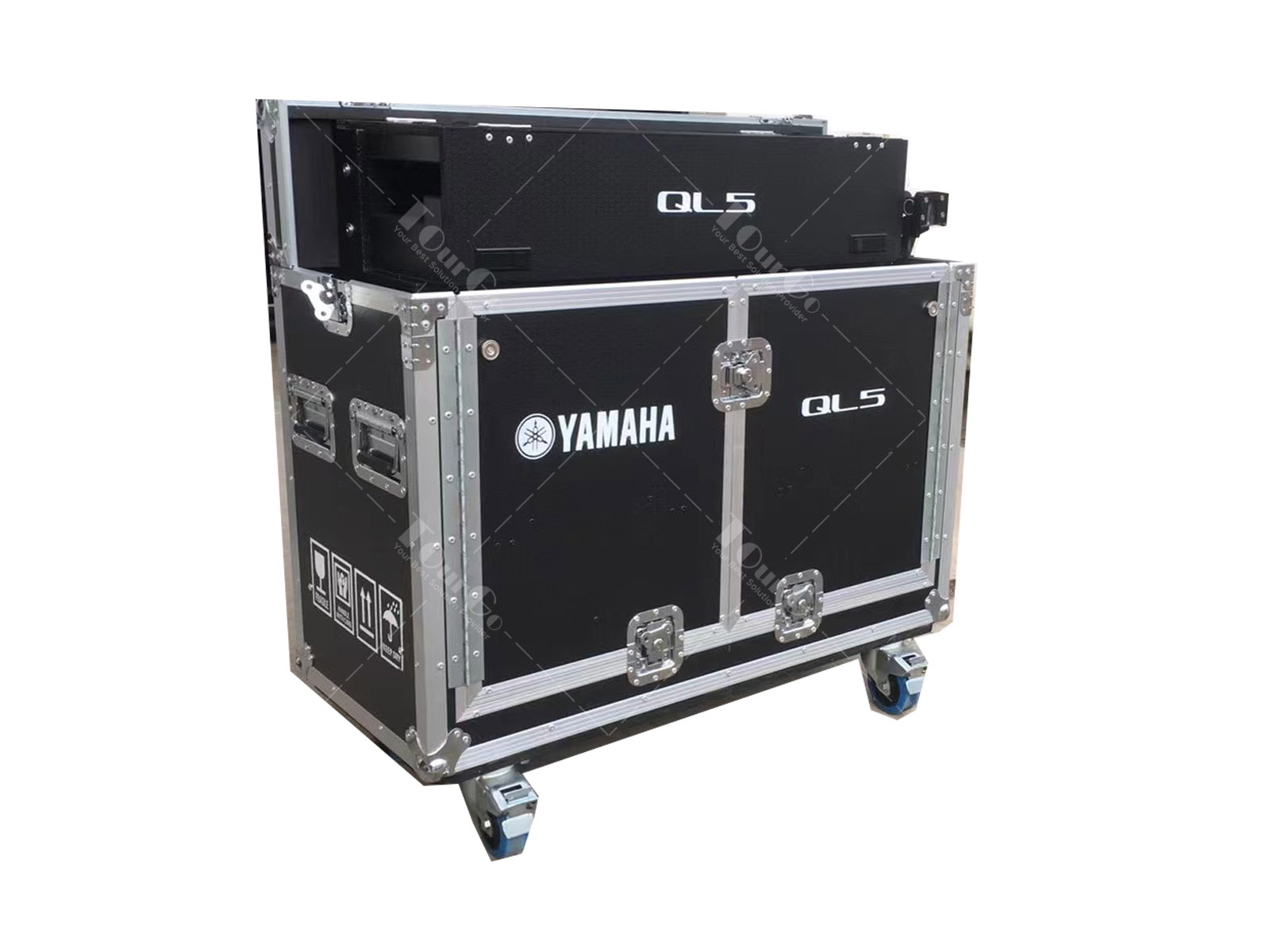 Flip flight case for YAMAHA QL5 with doghause 15cm depth