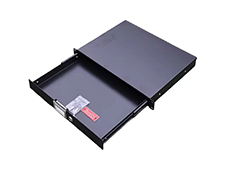 Sliding Rack Drawer Case 1U with 2 Slam Locks for Audio Racks