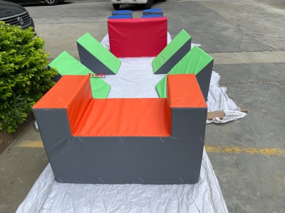 Ninja Soft Play Parkour Playground 10 PIECE OBSTACLE PACKAGE for Ninja Challenge Course