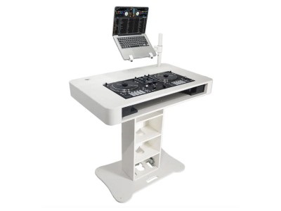 1White Finish Control Tower DJ Booth