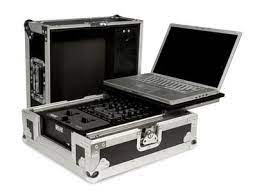 LAPTOP COMBO 10″ DJ MIXER CASE WITH FRONT DOORS FOR 10″ MIXERS