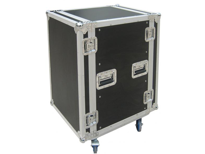 16U Amp Rack Cases – 18inch body depth with wheels