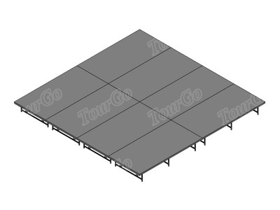 16′x16′ Stage System, 16″-24″ High