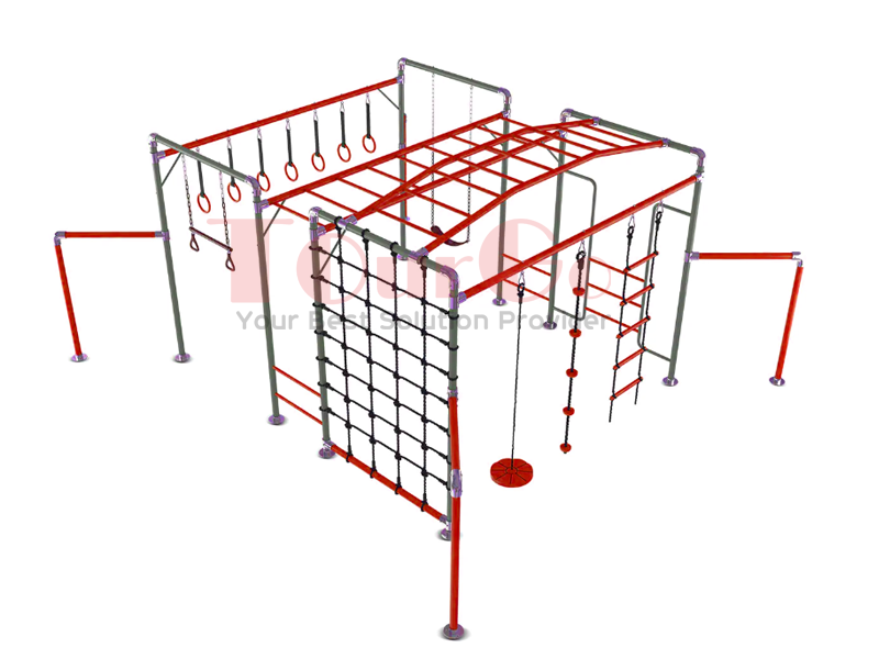 Outdoor obstacle course fun swinging Junior Jungle gym monkey bars